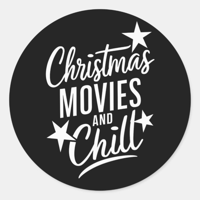 Adesivo Filmes De Natal E Presente Xmas Da Família Chill (Frente)