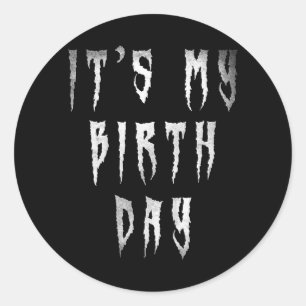 Adesivo Filmes de Terror de Aniversário Divertidos para Cr