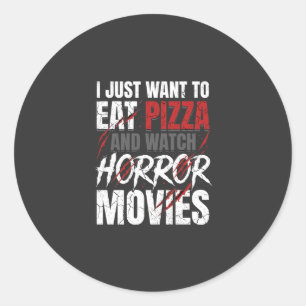 Adesivo Filmes de Terror de Pizza Design de Halloween_1