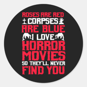 Adesivo Filmes de terror filme de suspense fãs de Hallowee