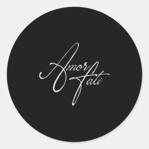 Adesivo Filosofia estática Cotação latina Amor Fati Ama se