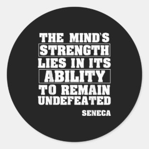 Adesivo Filosofia Estática de Cotação Motivacional Seneca 