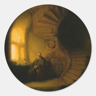 Adesivo Filósofo na meditação