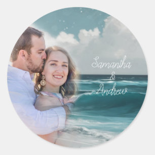 Adesivo Filtro de Foto Personalizado de Praia