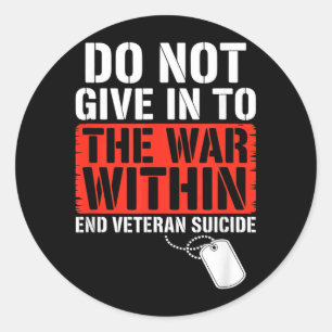Adesivo Fim da Conscientização do Veterano Dia dos Veteran