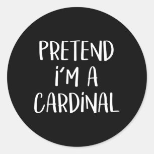 Adesivo Fim de Festa Fantasiando um Cardinal Roupa de Fant