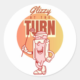 Adesivo Fim de Semana dos Homens Caos Retro Glizzy Na Curv