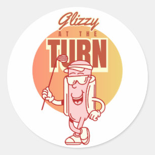 Adesivo Fim de Semana dos Homens Caos Retro Glizzy Na Curv