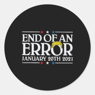 Adesivo Fim De Um Erro Em 20 De Janeiro De 2021