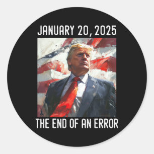 Adesivo Fim do Dia de Inauguração do Presidente Donald Tru