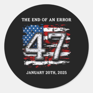 Adesivo Fim Do Erro 20 De Janeiro De 2025 Presidente Inaug