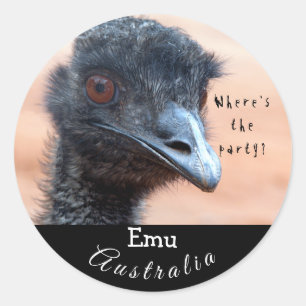 Adesivo Fim engraçado acima de um Emu em Austrália