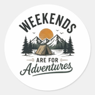 Adesivo Finais de Semana São para Aventuras