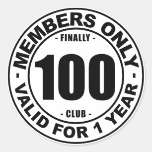 Adesivo Finalmente, 100 clubes
