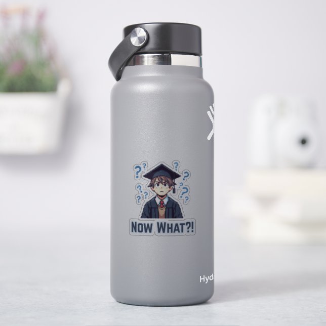 Adesivo Finalmente Graduado .. Agora o quê? (HidroFlask)