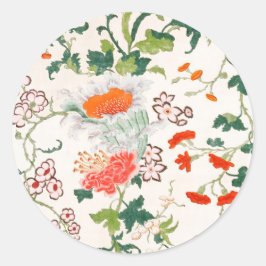 Adesivo Fine Chinese silk flower design mid 18th century