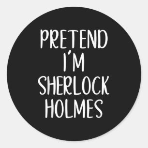 Adesivo Fingir que sou Sherlock Holmes Fácil Figurino Hall
