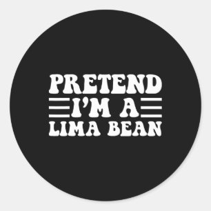 Adesivo Fingir que sou um bean Lima - Dia de as Bruxas eng