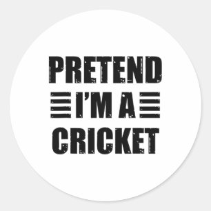 Adesivo Fingir Que Sou Um Cricket Preguiçoso Divertido Fác