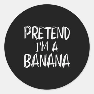Adesivo Fingir que sou um disfarce de banana Festa de Hall