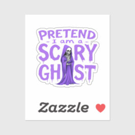 Adesivo Fingir que sou um fantasma assustador - Dia de as 