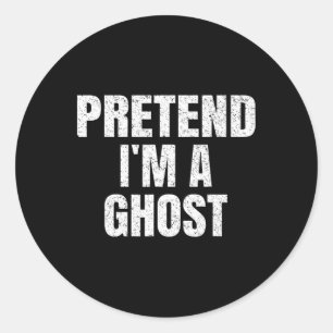 Adesivo Fingir que sou um fantasma da família de Halloween