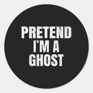 Adesivo Fingir que sou um fantasma da família de Halloween
