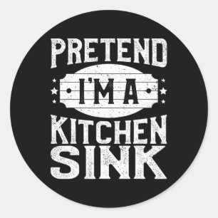 Adesivo Fingir que sou um fedor de cozinha que combina com