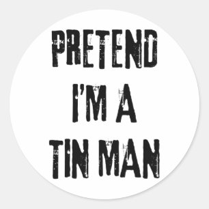 Adesivo Fingir que sou um Homem Alto Halloween Último Minu