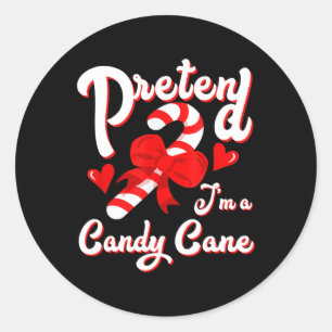 Adesivo Fingir que sou um Papai noel de Candy Cane Crew Ch