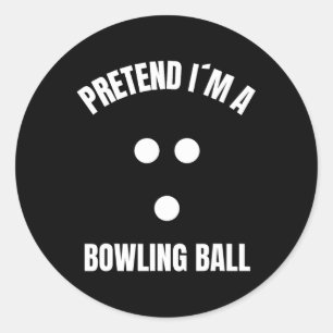 Adesivo Fingir Que Sou Uma Bola de boliche Figurina De Hal