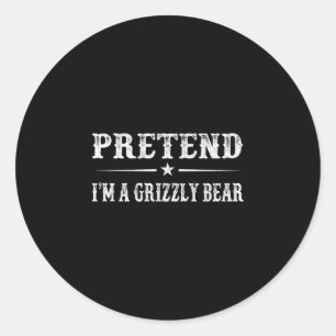 Adesivo Fingir urso cinzento halloween família combinando