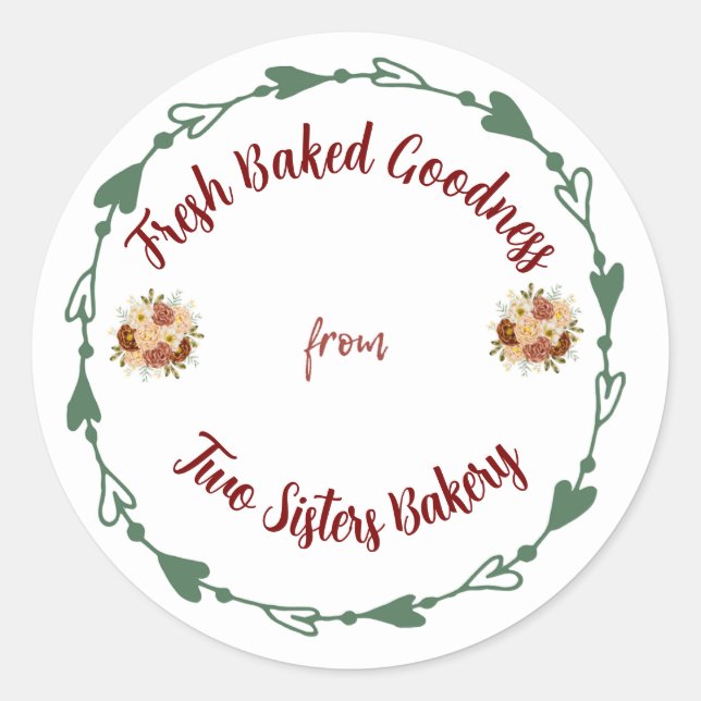 Adesivo Finishing Touch Classic Round Sticker (Frente)