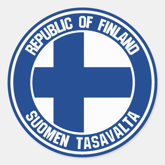 Adesivo Finlândia Round Emblem (Frente)