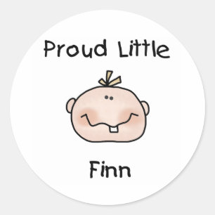 Adesivo Finn pequeno orgulhoso do bebé