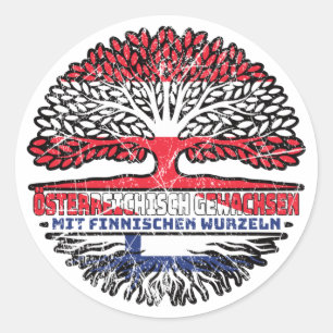 Adesivo Finnland Finnisch Österreichisch Österreich Baum