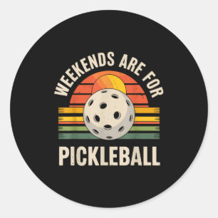 Adesivo Fins de semana são para pickleball divertido pickl