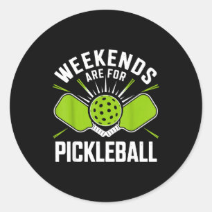 Adesivo Fins de semana são para pickleball divertido pickl