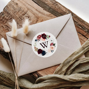 Adesivo Fios de Envelope de Casamento de Monogramas