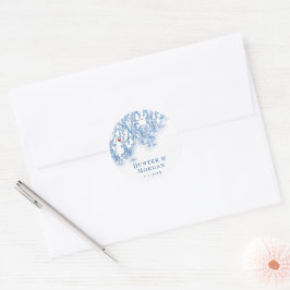 Adesivo Fippsburg Maine Map Sticker Envelope Selo