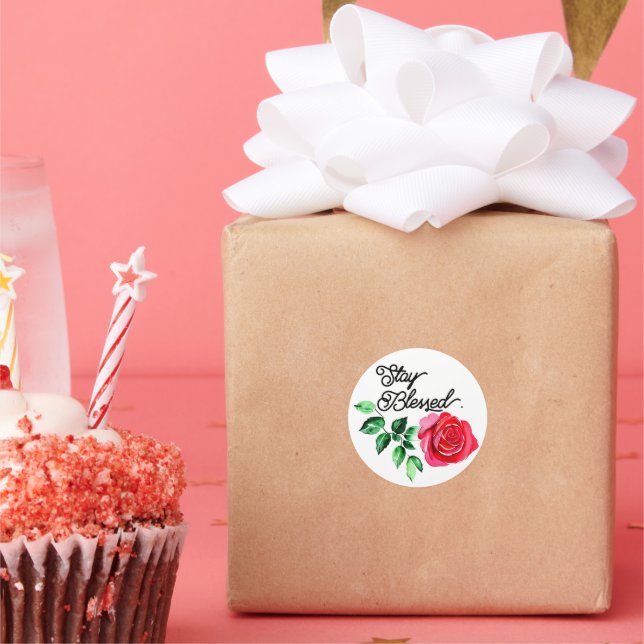 Adesivo Fique abençoado (Festa)