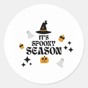 Adesivo “Fique Assustador – Vibrações Vintage de Halloween