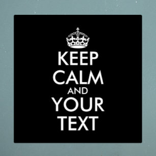 Adesivo Fique calma e continue - Crie o seu