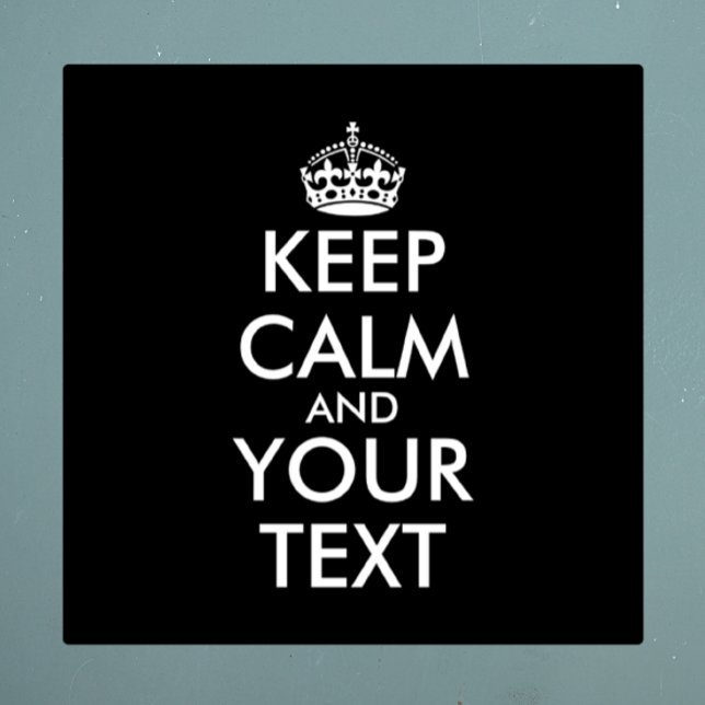 Adesivo Fique calma e continue - Crie o seu (Criador carregado)