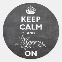 Adesivo Fique Calmo E Feliz No Feriado Engraçado Do Quadro