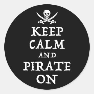Adesivo Fique Calmo E Pirata
