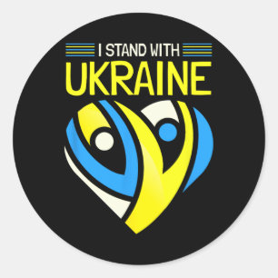 Adesivo Fique Com a Bandeira da Ucrânia Anti-Putin Diga Nã