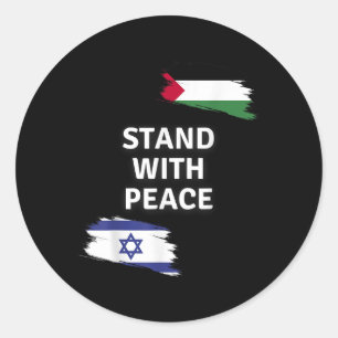 Adesivo Fique Com A Paz. Camisa Palestina de Israel. Diga 