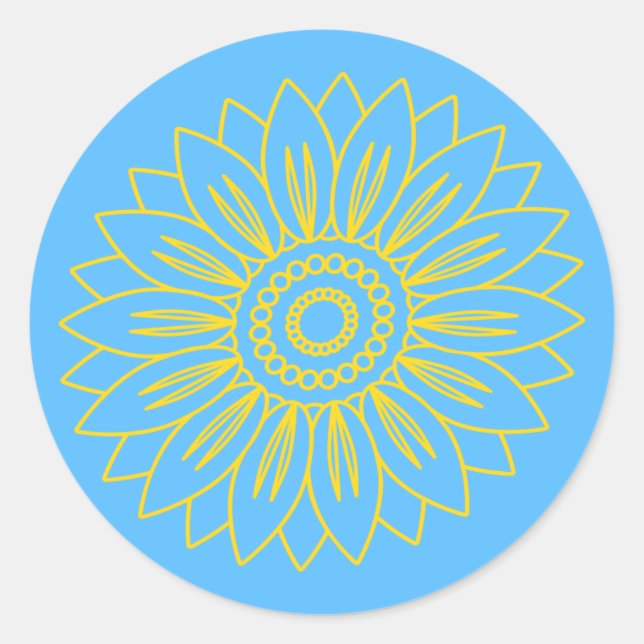 Adesivo Fique com a Ucrânia (Frente)