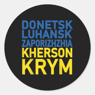 Adesivo Fique Com a Ucrânia Defendendo Donetsk